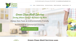 Desktop Screenshot of greencleanmaidskc.com