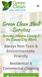 Mobile Screenshot of greencleanmaidskc.com